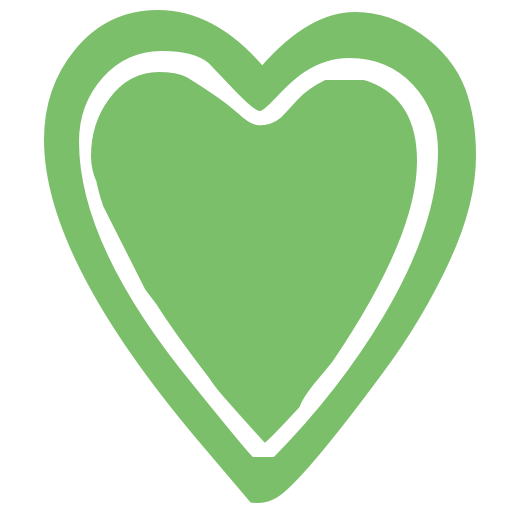 Moth green heart 18 icon - Free moth green heart icons