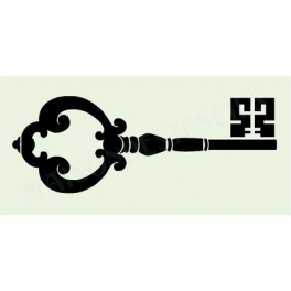 Skeleton Key E Stencil