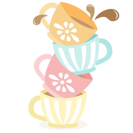 Tea cups, Clip art and Scrapbooking