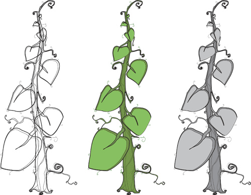 Idel-de-di-dally tiddlely widdly beanstalks were vectorized | Art ...