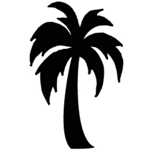 Palm tree silhouette clipart no background - ClipartFox