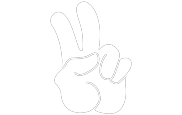 Finger Peace Sign Clipart