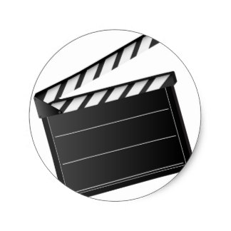 Movie Clapper Stickers | Zazzle