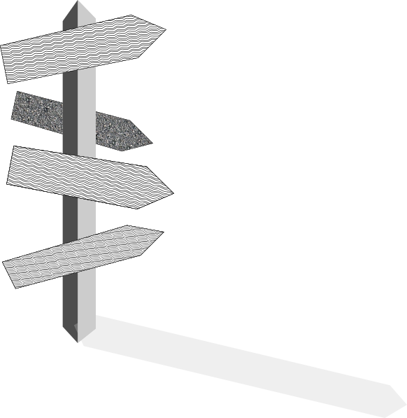 Directions Sign Post Clipart