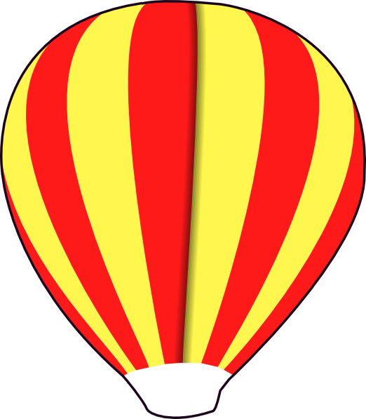 Animated hot air balloon clipart