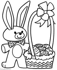 Easter Basket Coloring Pages!