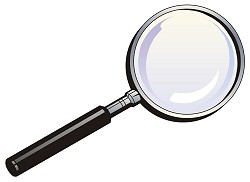 Free clipart of magnifying glass