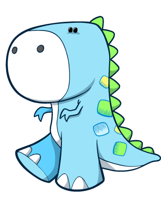 Blue Cartoon Dinosaur - ClipArt Best