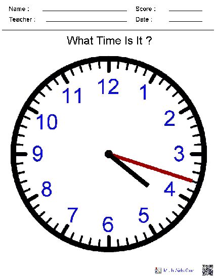 1000+ images about Telling Time Printables