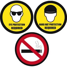 Signs | Floor | Durastripe Round Floor Safety Signs ...