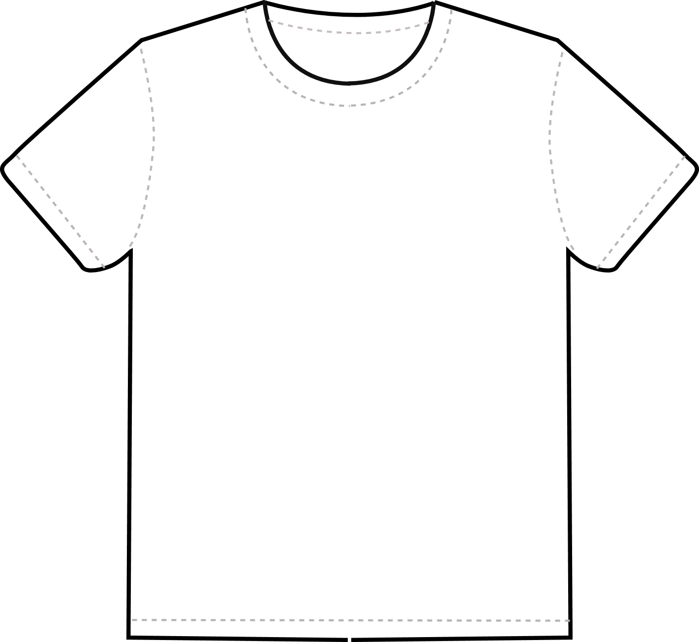 Plain White T Shirt Template ClipArt Best