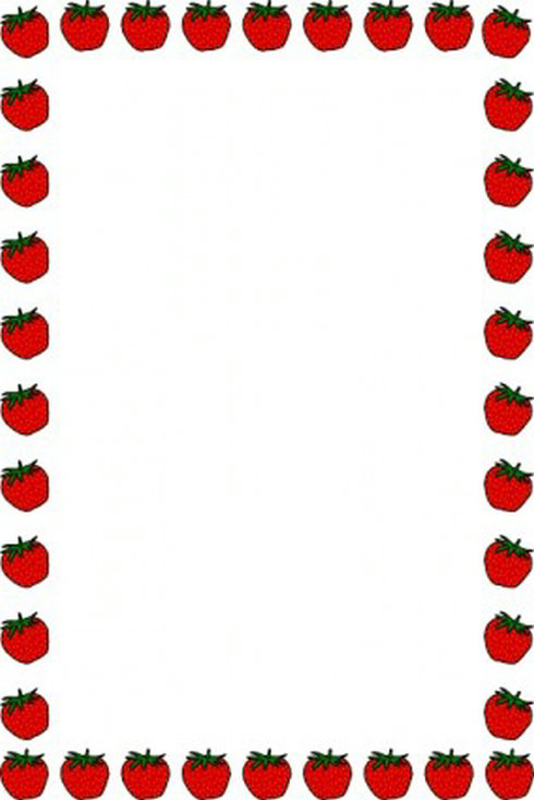 Strawberry Border Clipart