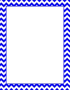 Blue chevron border clipart