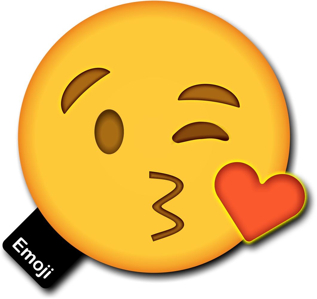 Emoji Photo Prop Blowing a Kiss Face Photo Booth Prop orSign