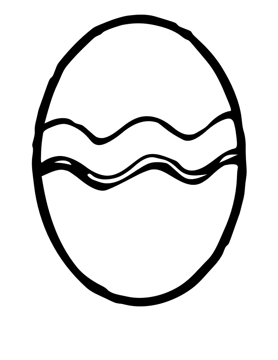 Blank Easter Egg Template Printable | Kiddo Shelter