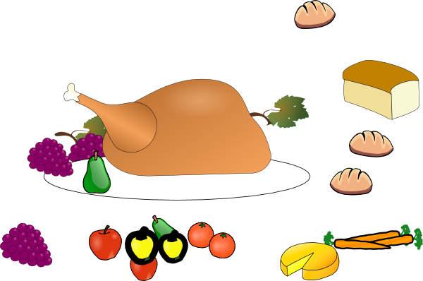 Turkey Dinner Clipart