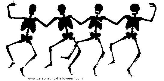 Halloween Dancing Skeletons Stencil – Free Pumpkin Carving Stencil ...