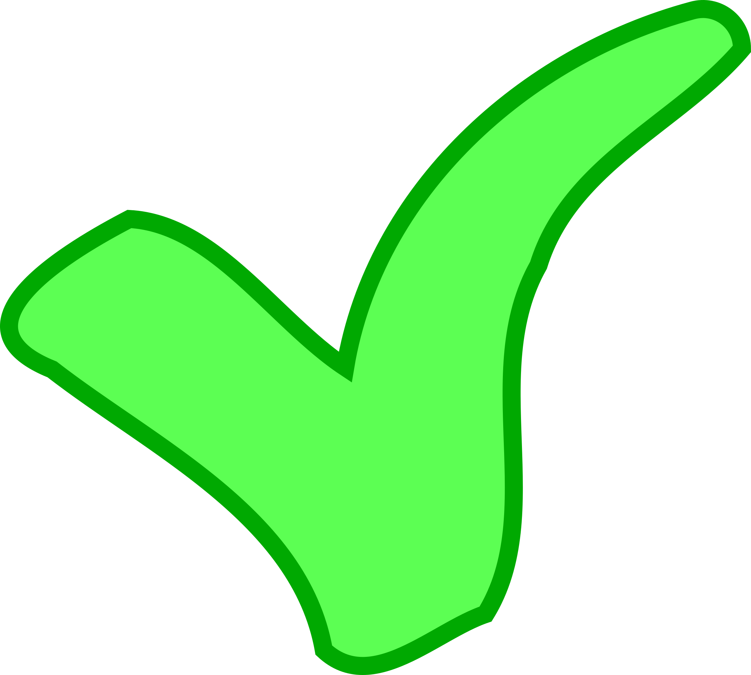 Clipart - green OK / success symbol