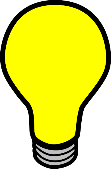 Animated light bulb clipart