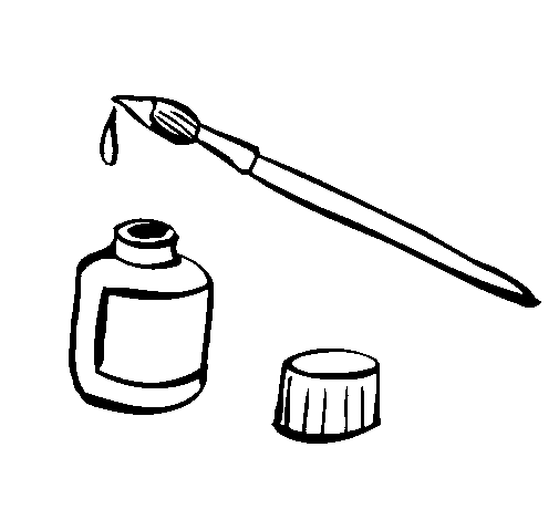Coloring Pages Of Paint Brushes - ClipArt Best
