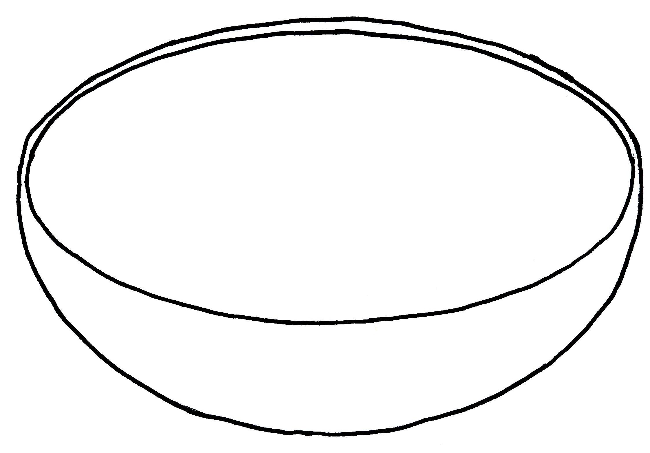 Bowl Black And White Clipart