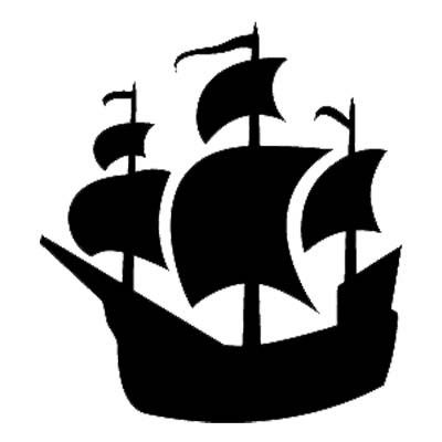 Pirate ship silhouette clip art - ClipartFox