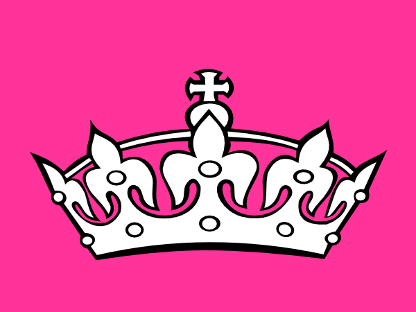 Pink Background Crown Clip Art - vector clip art ...