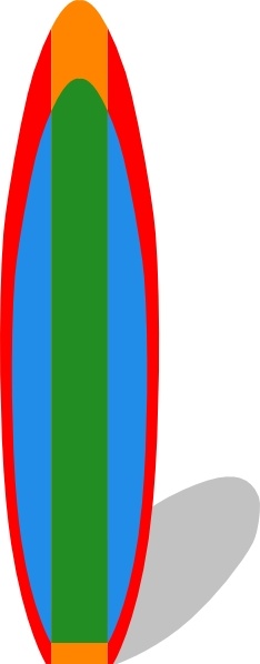 Surfboard clip art Free vector in Open office drawing svg ( .svg ...