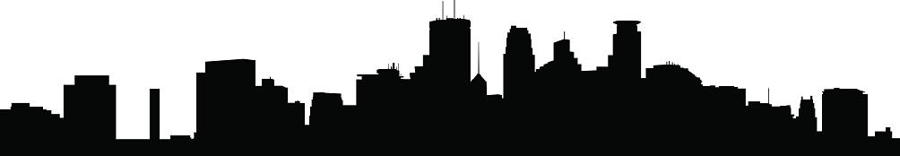 Skyline Minneapolis Silhouette Clip Art, Vector Images ...