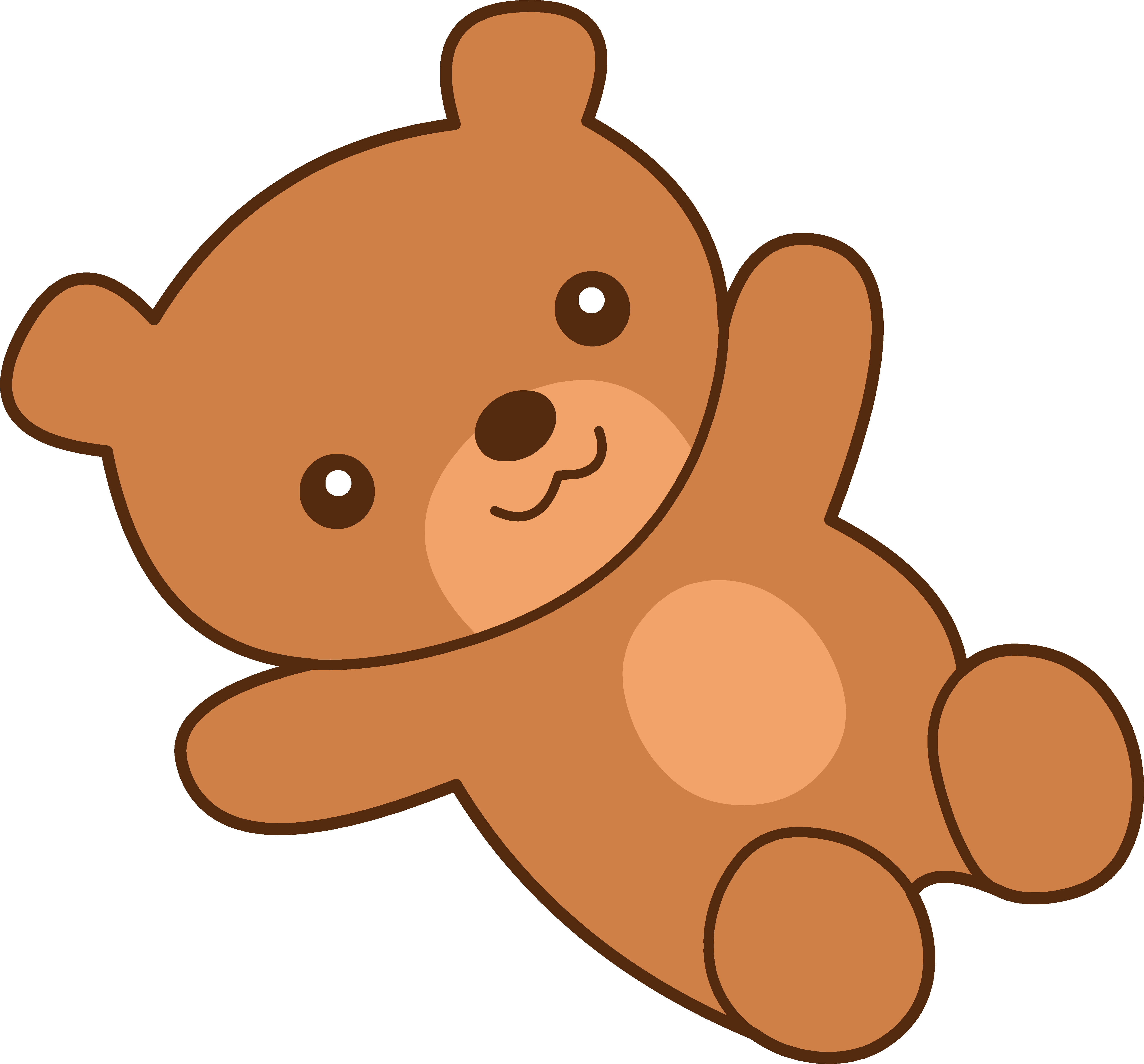 Cute bear head clipart