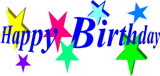 Happy birthday clipart images
