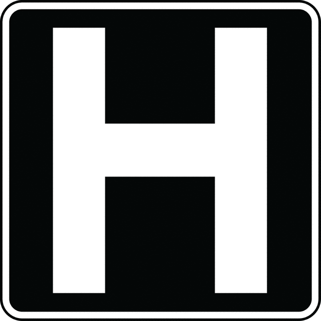 Hospital symbol clip art