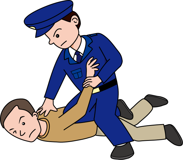 Police charge clipart