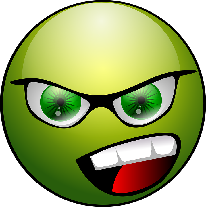 Free photo Green Expression Emoticon Angry Animations Face - Max Pixel