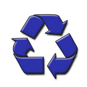 Blue Recycle Clipart