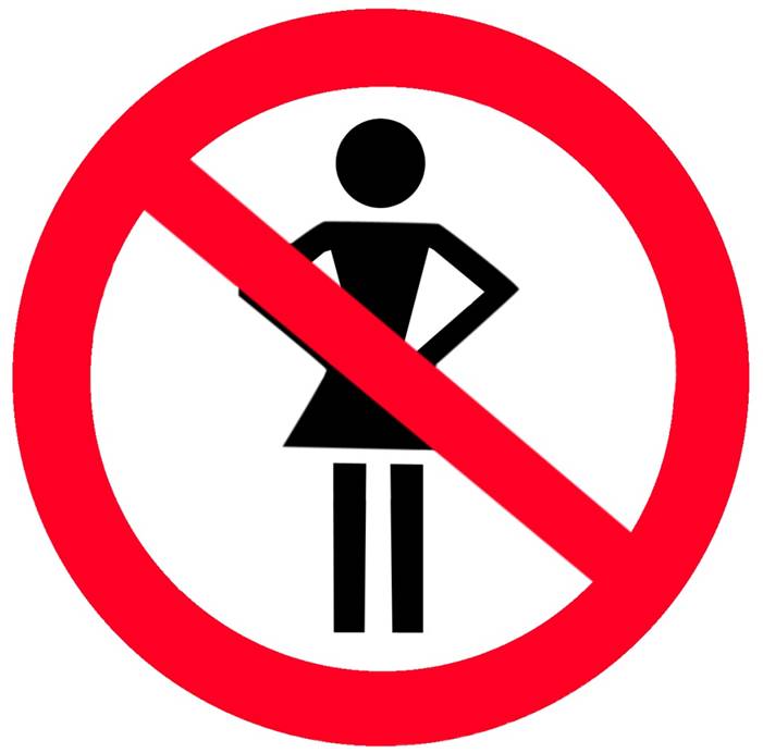 No Women Allowed Sign - ClipArt Best