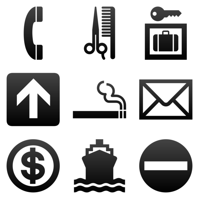 Flat Gray Floral Icons Symbols Shapes Â» Icons Etc