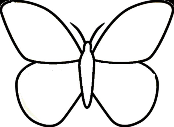 Easy Butterfly Drawings For Kids All The Gallery You Need Clipart ...