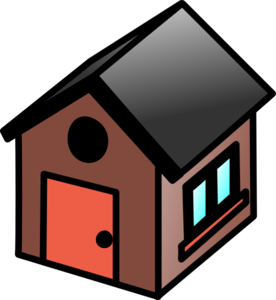 Brown House Icon Clip Art - vector clip art online ...