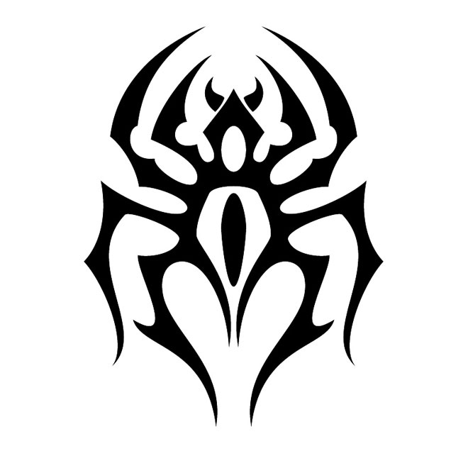 Spider Tribal Style Free Vector | 123Freevectors