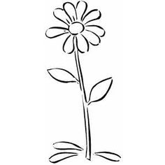 Clipart daisy outline