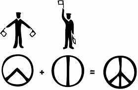 If the 1958 peace sign symbol represents death and despair (arms ...