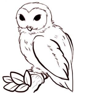 Simple Owl Drawing | How To Draw ...