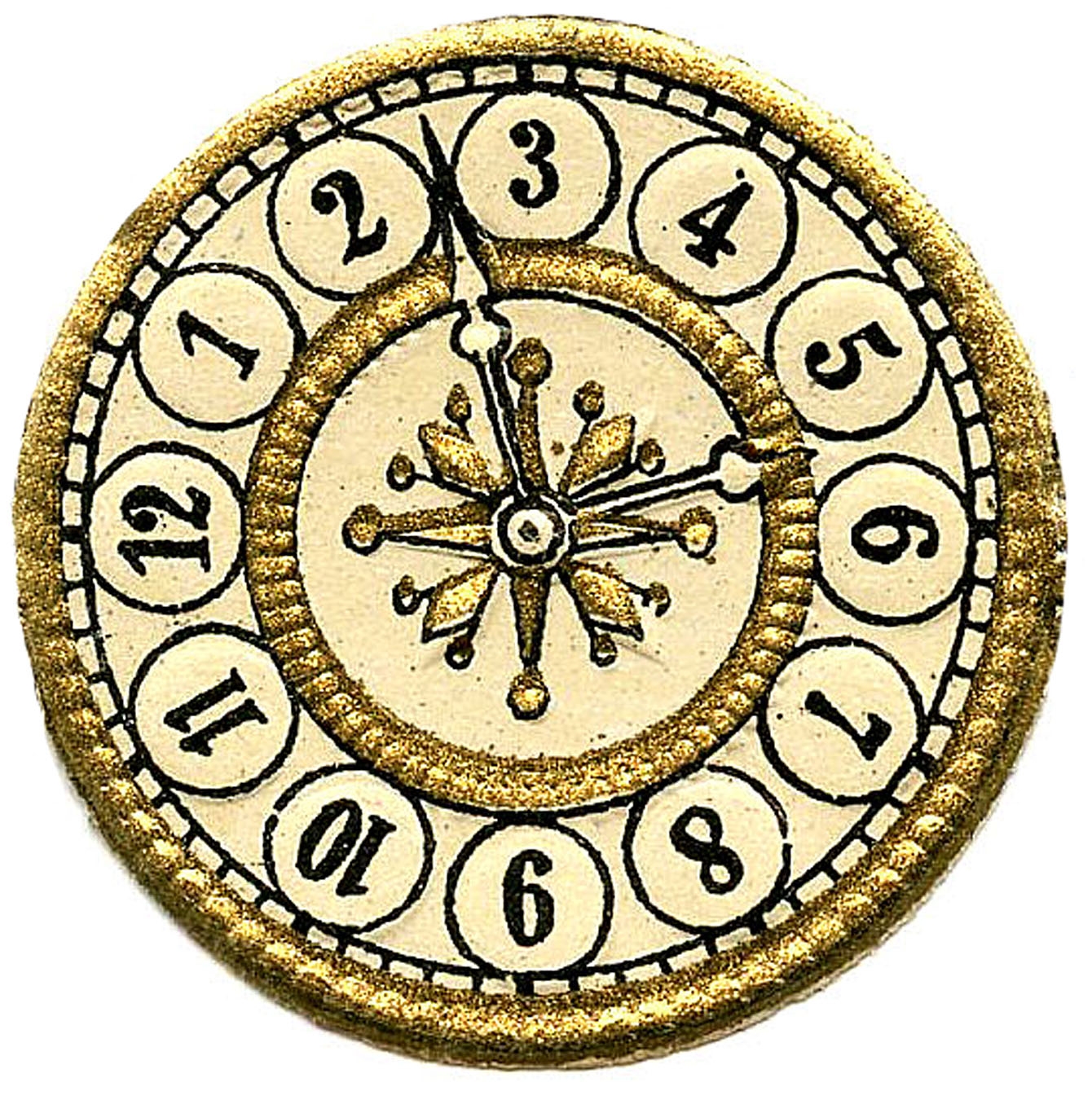 Antique Clock Clipart