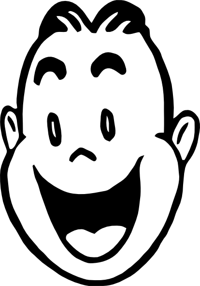 Happy face smiley face clipart black and white free clipart ...