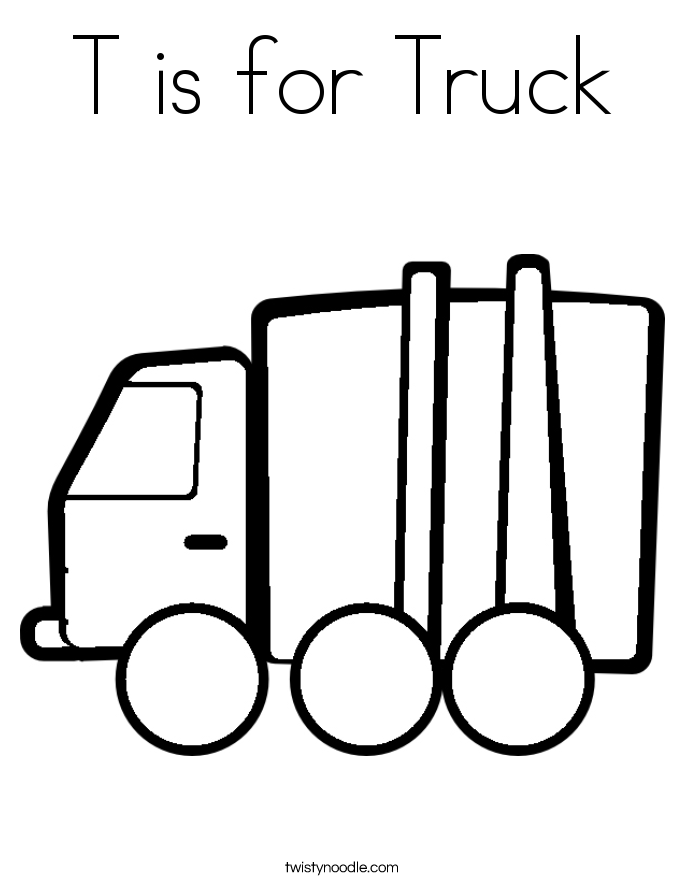 Truck Coloring Pages - Twisty Noodle