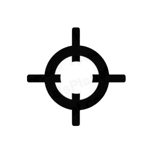 Rifle scope sniper shot military decals, decal sticker #1671