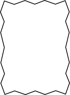 Zigzag rectangle outline clipart