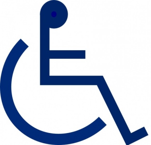 Wheelchair sign clip art | Download free Vector