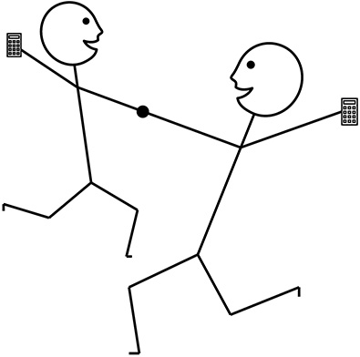 dancing stick drawing